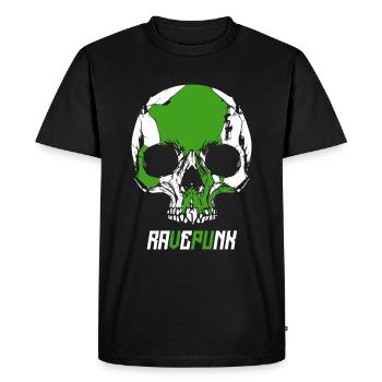 Crâne de RavePunk - T-shirt Premium bio Homme - noir - Devant - Nico (187cm)