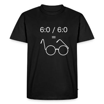 Spectacles - Men's Premium Organic T-Shirt - black - Front - Nico (187cm)