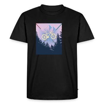 Vélo Vélo Vélo Deux Roues Vélo Cadeau - T-shirt Premium bio Homme - noir - Devant - Nico (187cm)