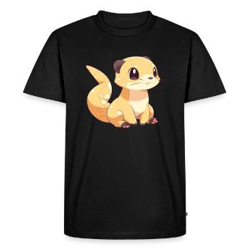 Cute Mongoose - Men's Premium Organic T-Shirt - black - Front - Nico (187cm)