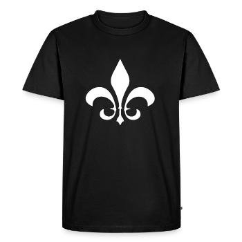Lys - T-shirt Premium bio Homme - noir - Devant - Nico (187cm)