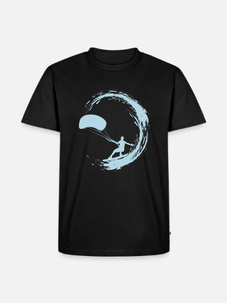 Kite Surfing - Men's Premium Organic T-Shirt - black