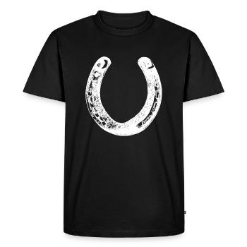fer à cheval - T-shirt Premium bio Homme - noir - Devant - Nico (187cm)