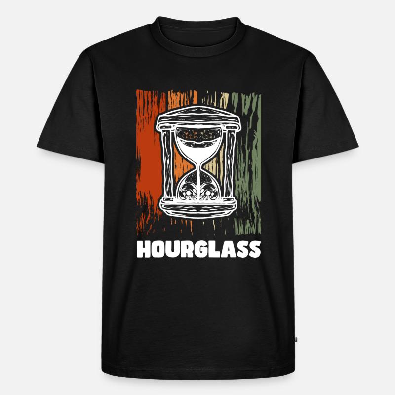 Zeit Zeichen Modern - Männer Premium Bio T-Shirt - Schwarz