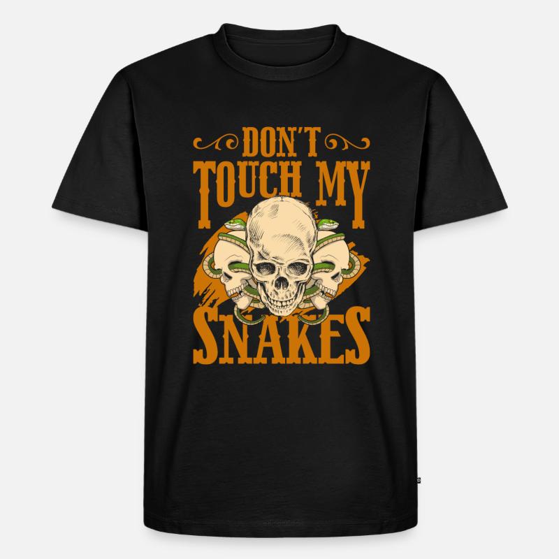 Nicht Anfassen Einzelkind - Männer Premium Bio T-Shirt - Schwarz