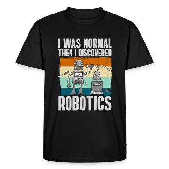 Mécanique de machines Hobby Robotnik - T-shirt Premium bio Homme - noir - Devant - Nico (187cm)