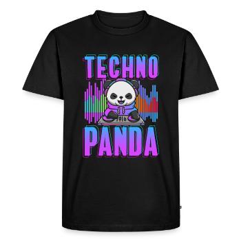 Rave Rave Music Electro Party - Men's Premium Organic T-Shirt - black - Front - Nico (187cm)