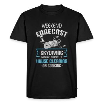 Parachute Extreme Sports Flying - Men's Premium Organic T-Shirt - black - Front - Nico (187cm)