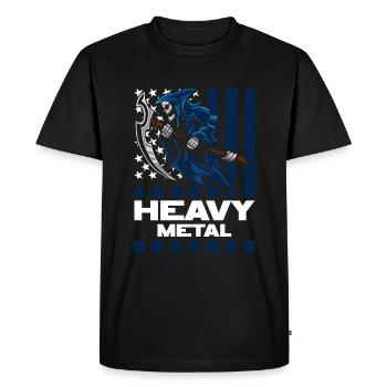 Heavy Metal Festival Rockabilly Rocker - T-shirt Premium bio Homme - noir - Devant - Nico (187cm)