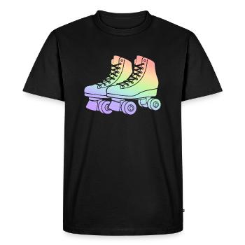 Patins à roulettes Patins à roulettes Enfants Filles Patins à roulettes - T-shirt Premium bio Homme - noir - Devant - Nico (187cm)