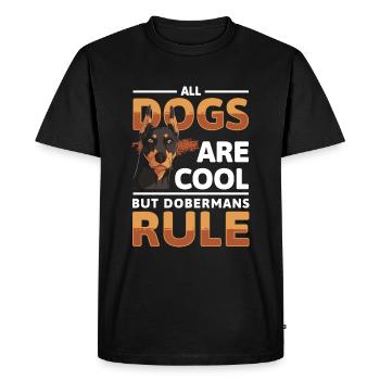 Guard Dog Dog Breed Protect - Men's Premium Organic T-Shirt - black - Front - Nico (187cm)