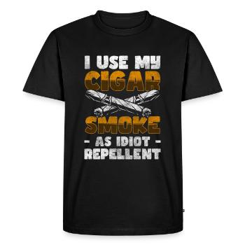 Smoking Nicotine Vapor Box - Men's Premium Organic T-Shirt - black - Front - Nico (187cm)