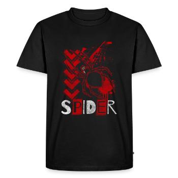 Araignées Arachnide Proie Terrarium - T-shirt Premium bio Homme - noir - Devant - Nico (187cm)