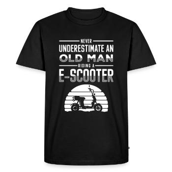 E-Scooter Race Driver Motor - Men's Premium Organic T-Shirt - black - Front - Nico (187cm)