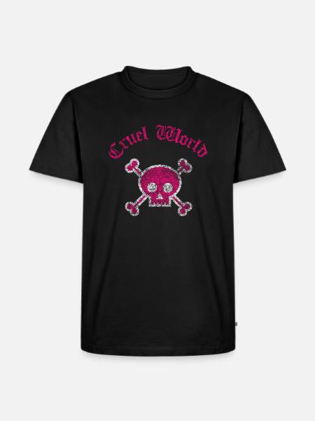 pink world - Men's Premium Organic T-Shirt - black