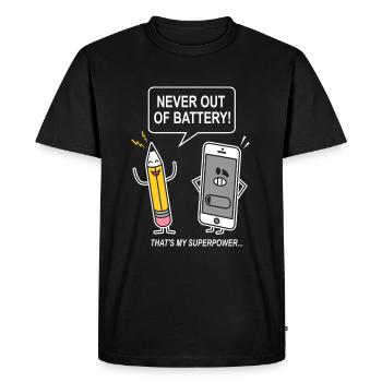 drôle humour sarcasme smartphon - T-shirt Premium bio Homme - noir - Devant - Nico (187cm)