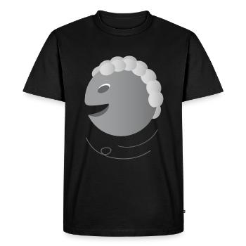 Face Joy Laughter Life Gift - Men's Premium Organic T-Shirt - black - Front - Nico (187cm)
