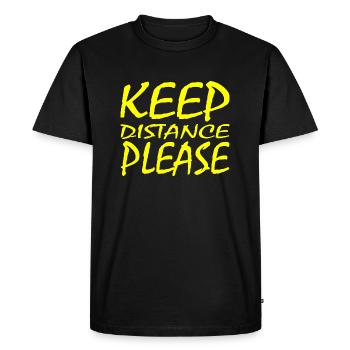 social distancing - Men's Premium Organic T-Shirt - black - Front - Nico (187cm)