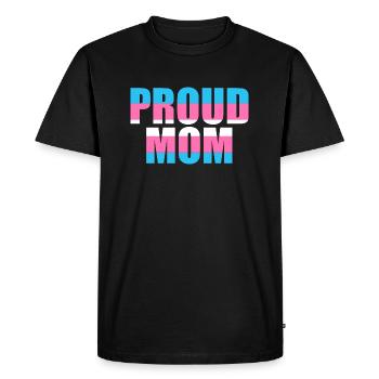 Fière maman Transgenre Cadeau LGBT Transsexuel - T-shirt Premium bio Homme - noir - Devant - Nico (187cm)