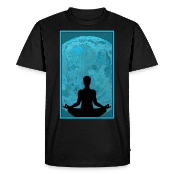Yoga Méditation Entspannung meditieren ZEN - T-shirt Premium bio Homme - noir - Devant - Nico (187cm)