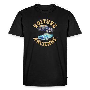 VOITURE ANCIENNE - T-shirt Premium bio Homme - noir - Devant - Nico (187cm)