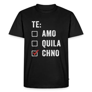 Te Amo Tequila Techno Rave Festival Electro Raver - T-shirt Premium bio Homme - noir - Devant - Nico (187cm)