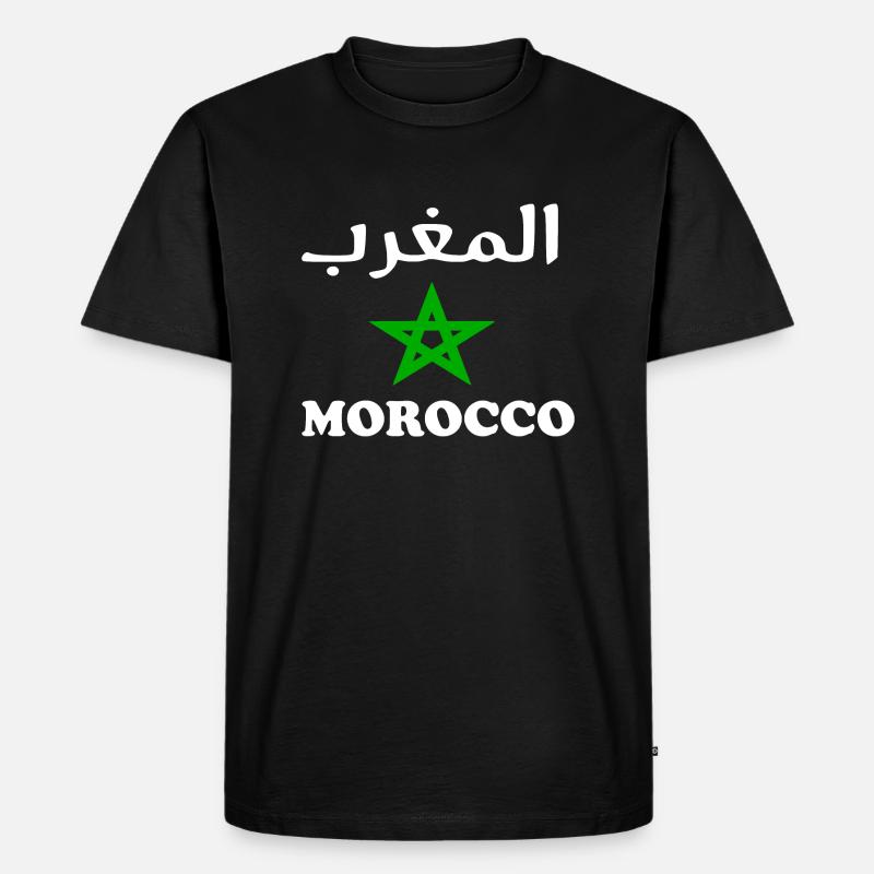 Marokko - Männer Premium Bio T-Shirt - Schwarz