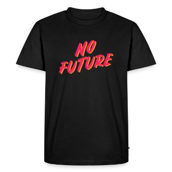 Pas de future chemise dépressive - T-shirt Premium bio Homme - noir - Devant - Nico (187cm)