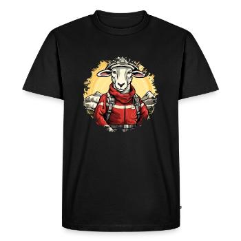 Fire Brigade Sheep - Men's Premium Organic T-Shirt - black - Front - Nico (187cm)