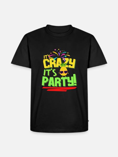 Käärijä (Kaarija) - It's crazy it's party ananas - Premium luomulaatuinen miesten t-paita - musta