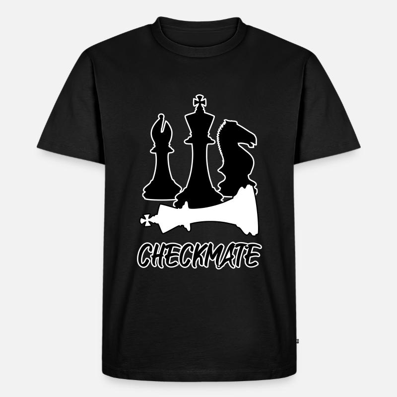 Schach - schachmatt - Männer Premium Bio T-Shirt - Schwarz