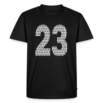 23 Tekno 23 - T-shirt Premium bio Homme - noir - Devant - Nico (187cm)