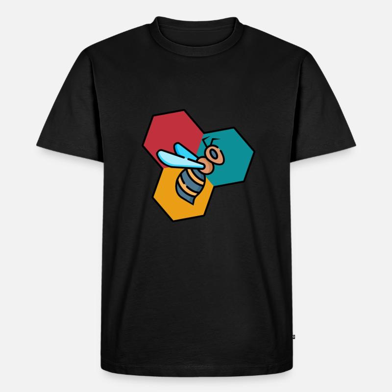 BIENE - Männer Premium Bio T-Shirt - Schwarz