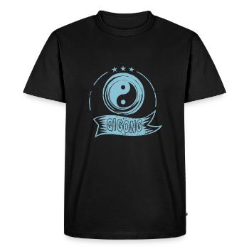 Qigong Chigong Traditionalle Meditatio chinois - T-shirt Premium bio Homme - noir - Devant - Nico (187cm)