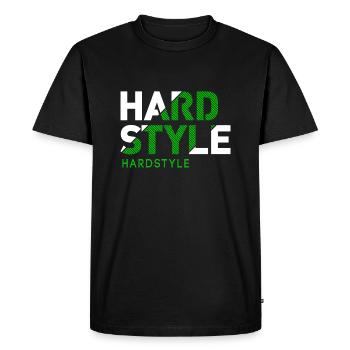 Hardstyle - Rawstyle - Hardstyler Gift merch - T-shirt Premium bio Homme - noir - Devant - Nico (187cm)