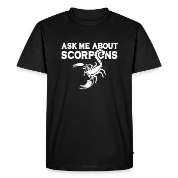 Scorpion - T-shirt Premium bio Homme - noir - Devant - Nico (187cm)