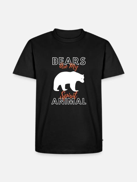 bear - Men's Premium Organic T-Shirt - black