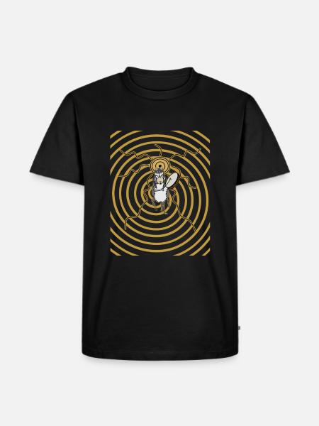 Schamane - Männer Premium Bio T-Shirt - Schwarz