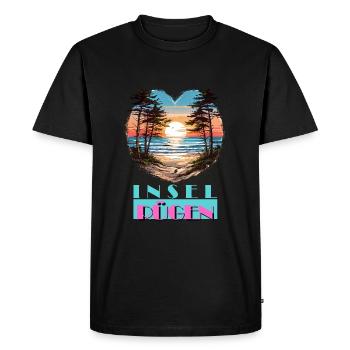 Island of Rügen Germany Sun Beach Holiday - Men's Premium Organic T-Shirt - black - Front - Nico (187cm)
