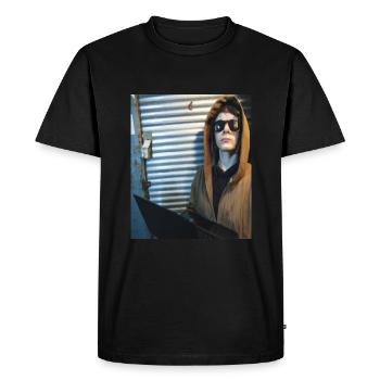 Hacker joueur - T-shirt Premium bio Homme - noir - Devant - Nico (187cm)