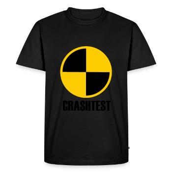 CRASH TEST - Men's Premium Organic T-Shirt - black - Front - Nico (187cm)