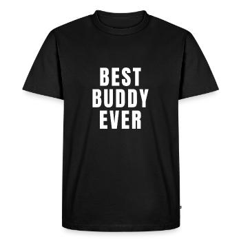 Meilleur ami de tous les temps | Meilleurs amis | idée cadeau - T-shirt Premium bio Homme - noir - Devant - Nico (187cm)