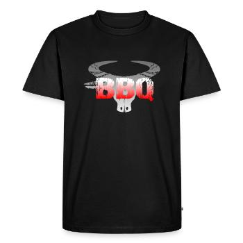 BBQ - T-shirt Premium bio Homme - noir - Devant - Nico (187cm)
