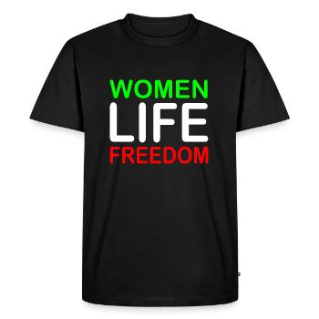 Women life freedom - T-shirt Premium bio Homme - noir - Devant - Nico (187cm)