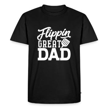 MEILLEUR MOTIF DE BIÈRE BARBECUE PÈRE PAPA GRILL - T-shirt Premium bio Homme - noir - Devant - Nico (187cm)