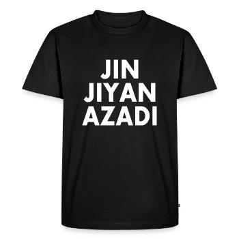 jin jiyan azadi - T-shirt Premium bio Homme - noir - Devant - Nico (187cm)