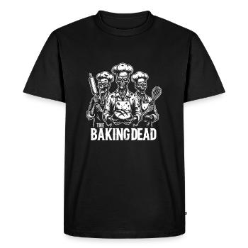 Baking Dead creepy zombie bakers - Men's Premium Organic T-Shirt - black - Front - Nico (187cm)