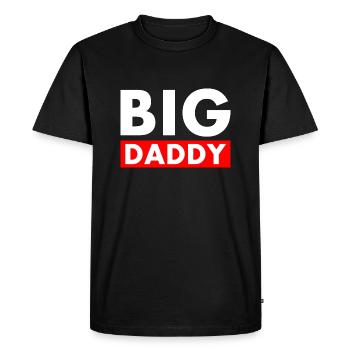 BIG DADDY - T-shirt Premium bio Homme - noir - Devant - Nico (187cm)