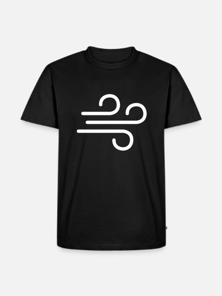 wind - Men's Premium Organic T-Shirt - black