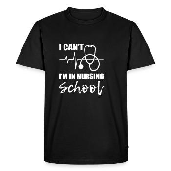 Poison d’infirmière d’école d’infirmières - T-shirt Premium bio Homme - noir - Devant - Nico (187cm)